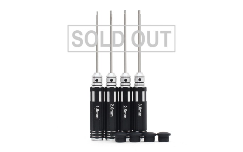 Hexagon Screwdriver Kit - Black - H1.5/H2.0/H2.5/H3.0